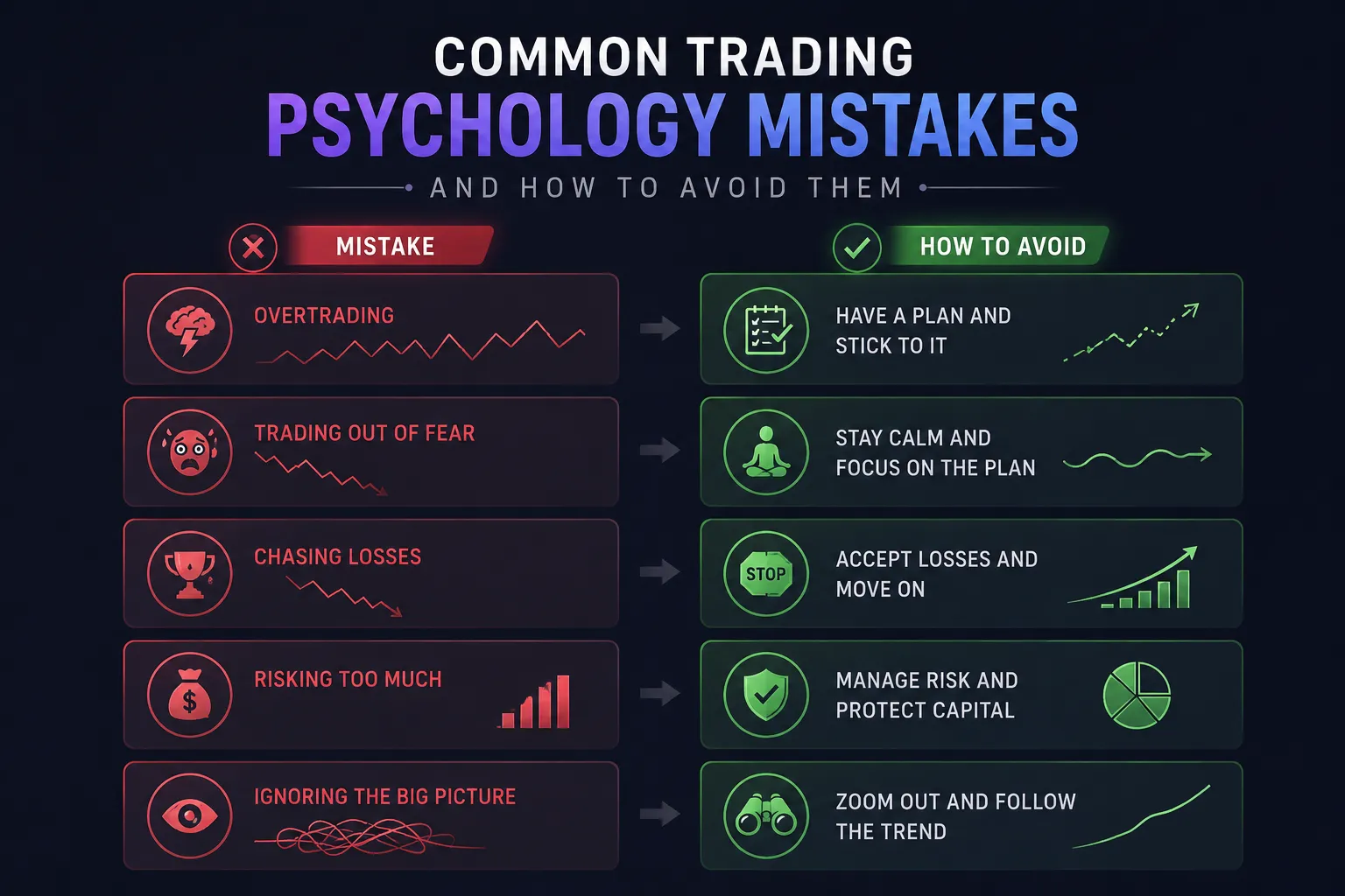 Common Trading Psychology Mistakes and How to Avoid Them