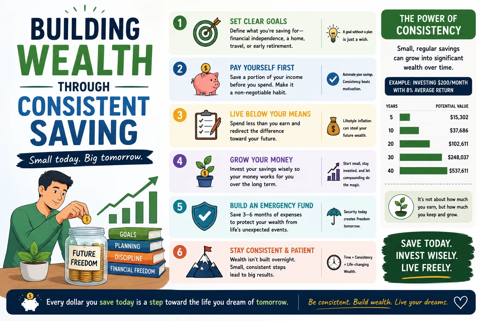 Building Wealth Through Consistent Saving